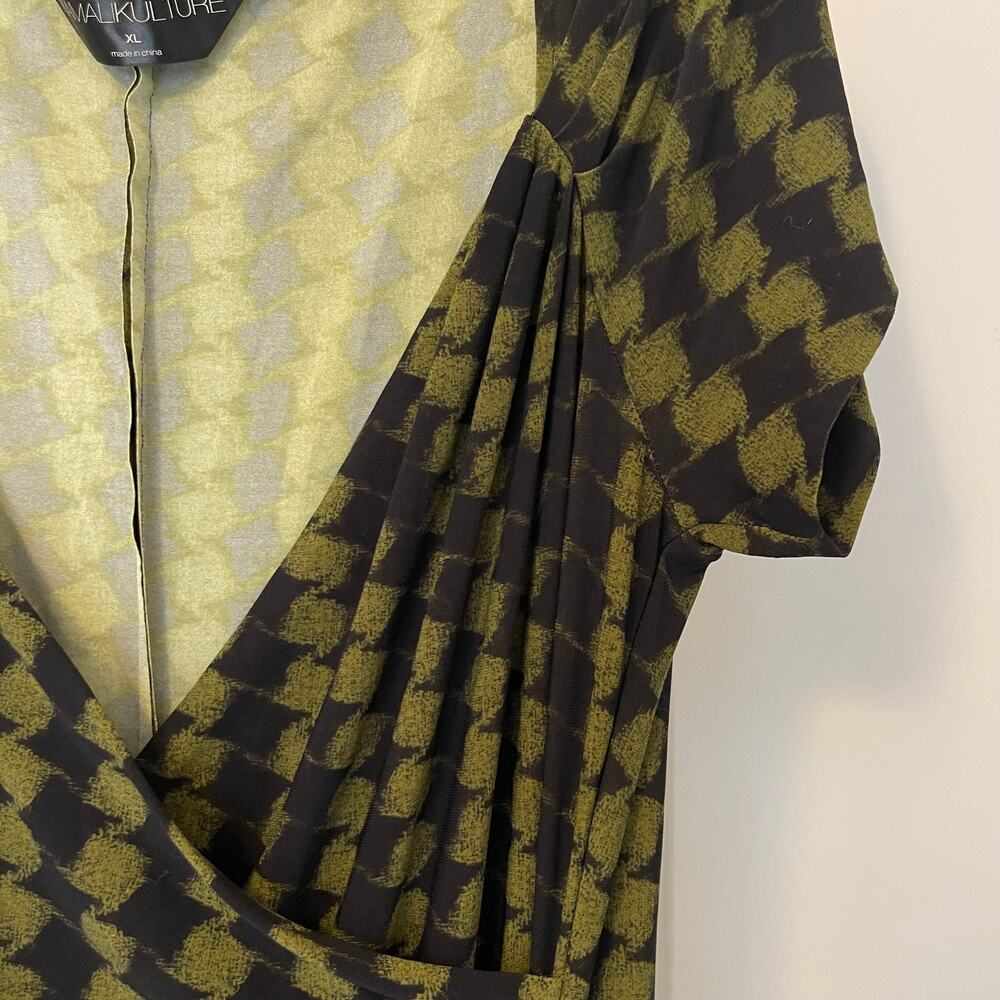 Kamali Kulture Women's Envelope Printed Loungewear Dress Size XL - Picture 3 of 10